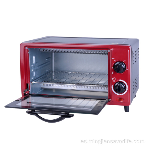 Mini horno tostador eléctrico para hornear pizza de 10L